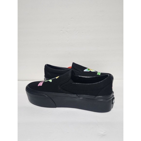 Vans Women's 6.5 Classic Slip-On Platform Morph Glow In The Dark Gothic Punk - Picture 6 of 8